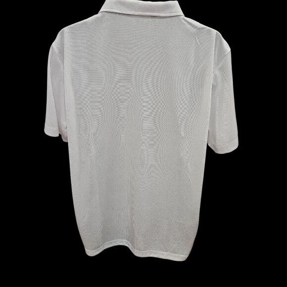 BAGAZIO MENS SOLID WHITE CASUAL 3 BUTTON SHORT SLEEVE PULLOVER POLO SHIRT BM1157 - Picture 3 of 9